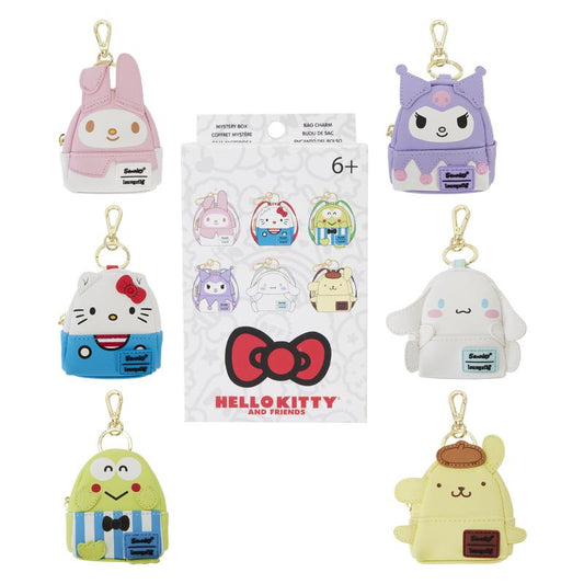 Hello Kitty & Friends 50Th Anniversary Blind Box Mini Backpack Keychain Charm